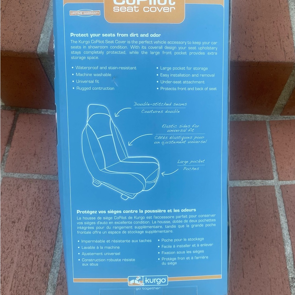 Kurgo CoPilot Black Waterproof 🚗 CAR SEAT COVER
